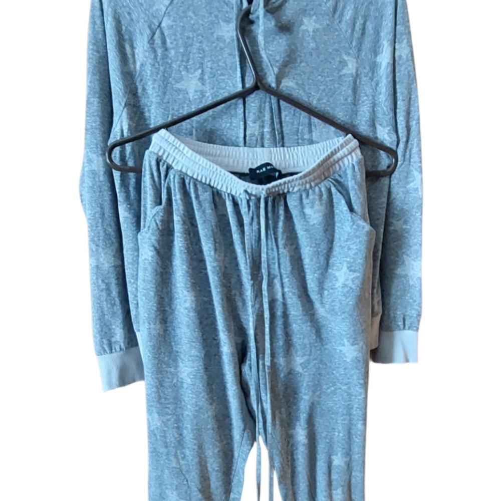 Cozy Gray Star Pajama Set